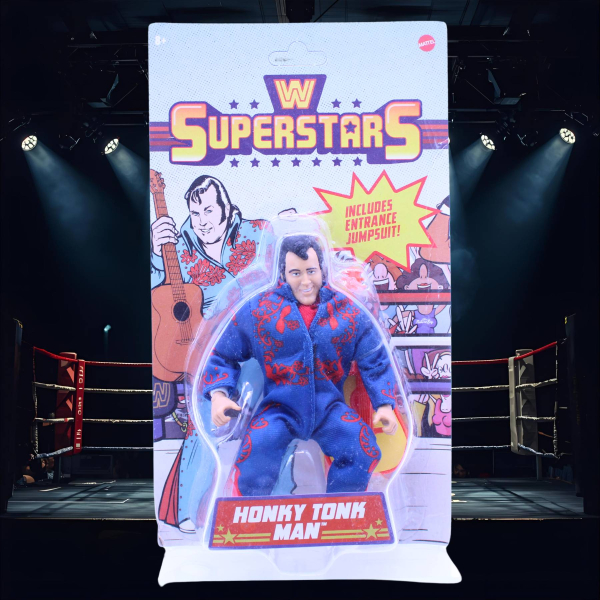 WWE Superstars Honky Tonk Man Mattel Retro Figur OVP | Hoppla-Stuff